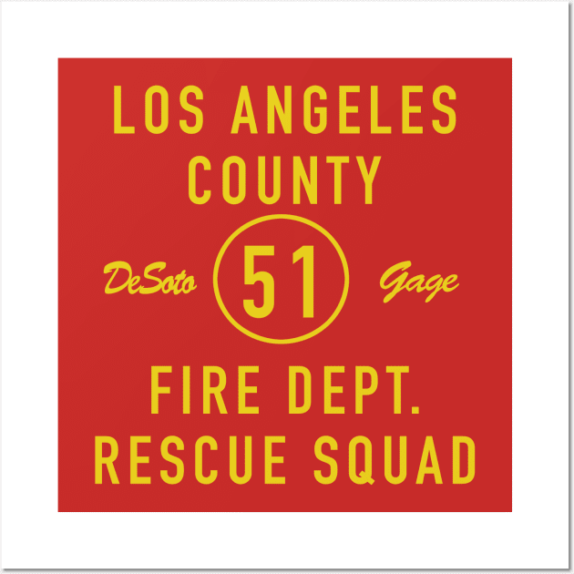 Emergency Squad 51 Wall Art by PopCultureShirts